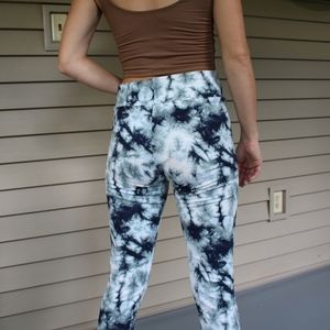 Fleece Lined Tie-dye Leggings
